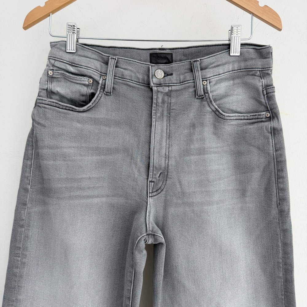 MOTHER Jeans Women 27 Gray The Dodger Flood Wide Leg in Noted - Picture 2 of 13